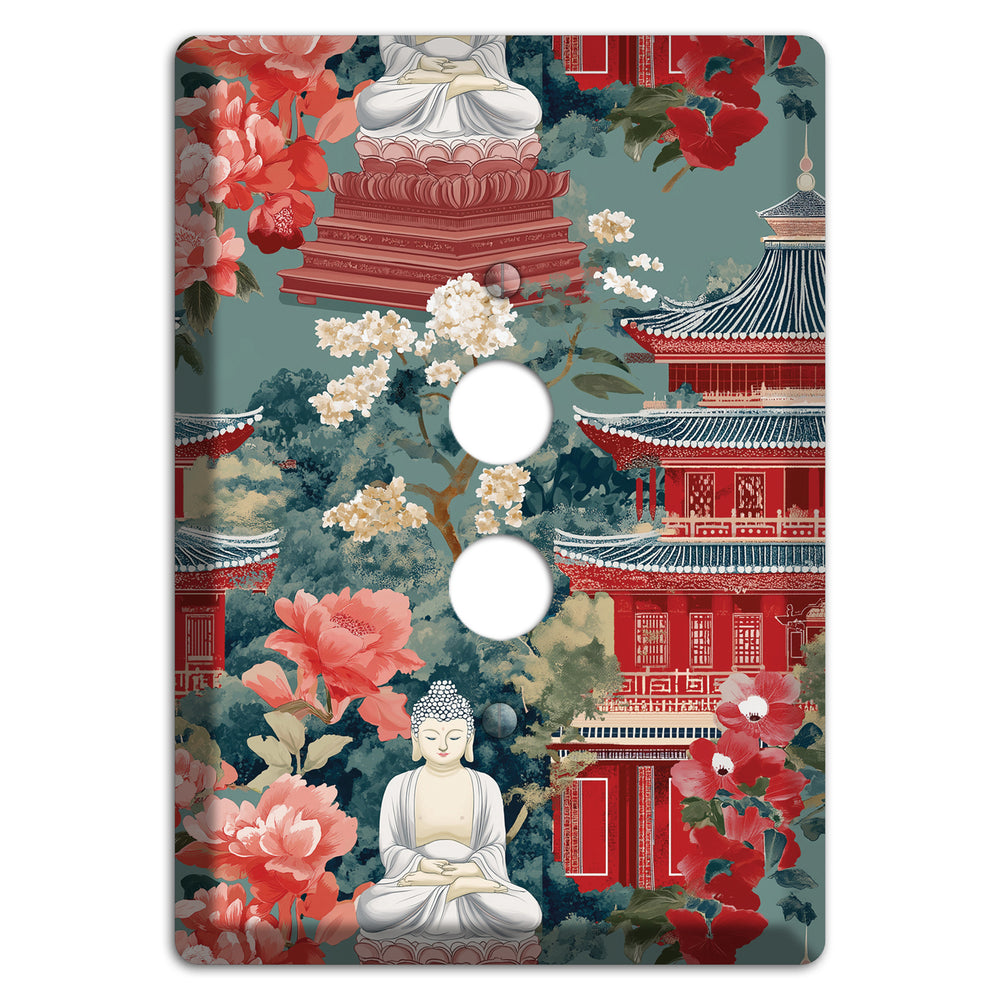 Lotus Temple Garden 1 Pushbutton Wallplate