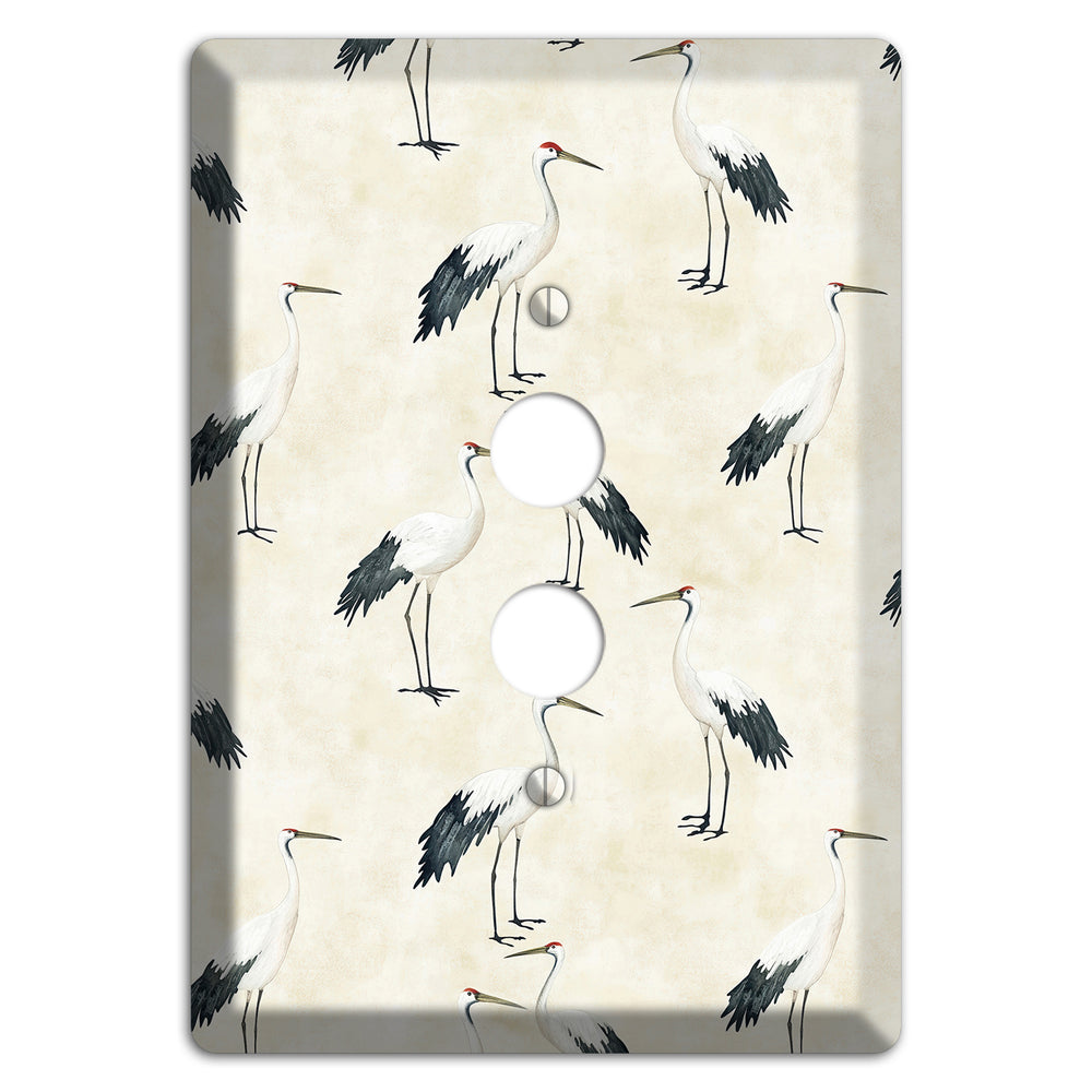 Pearl Crane Garden 1 Pushbutton Wallplate