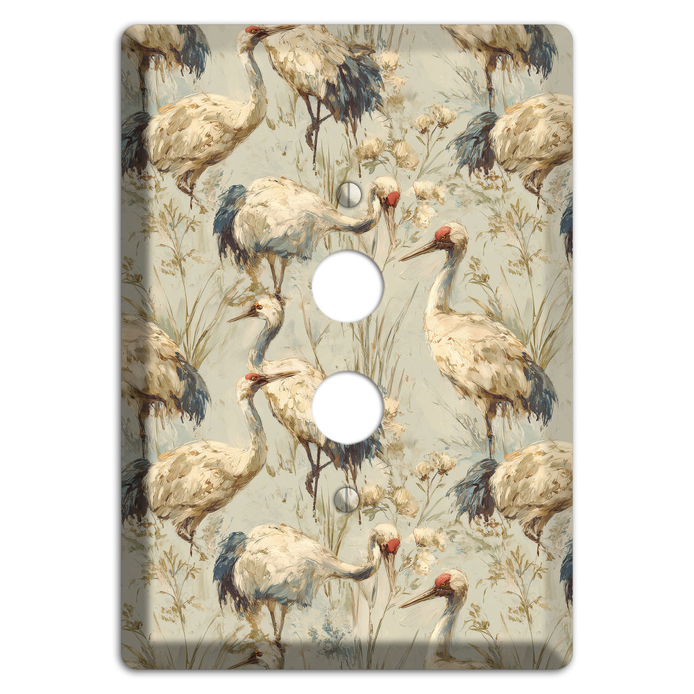 Driftwood Crane Marsh 1 Pushbutton Wallplate
