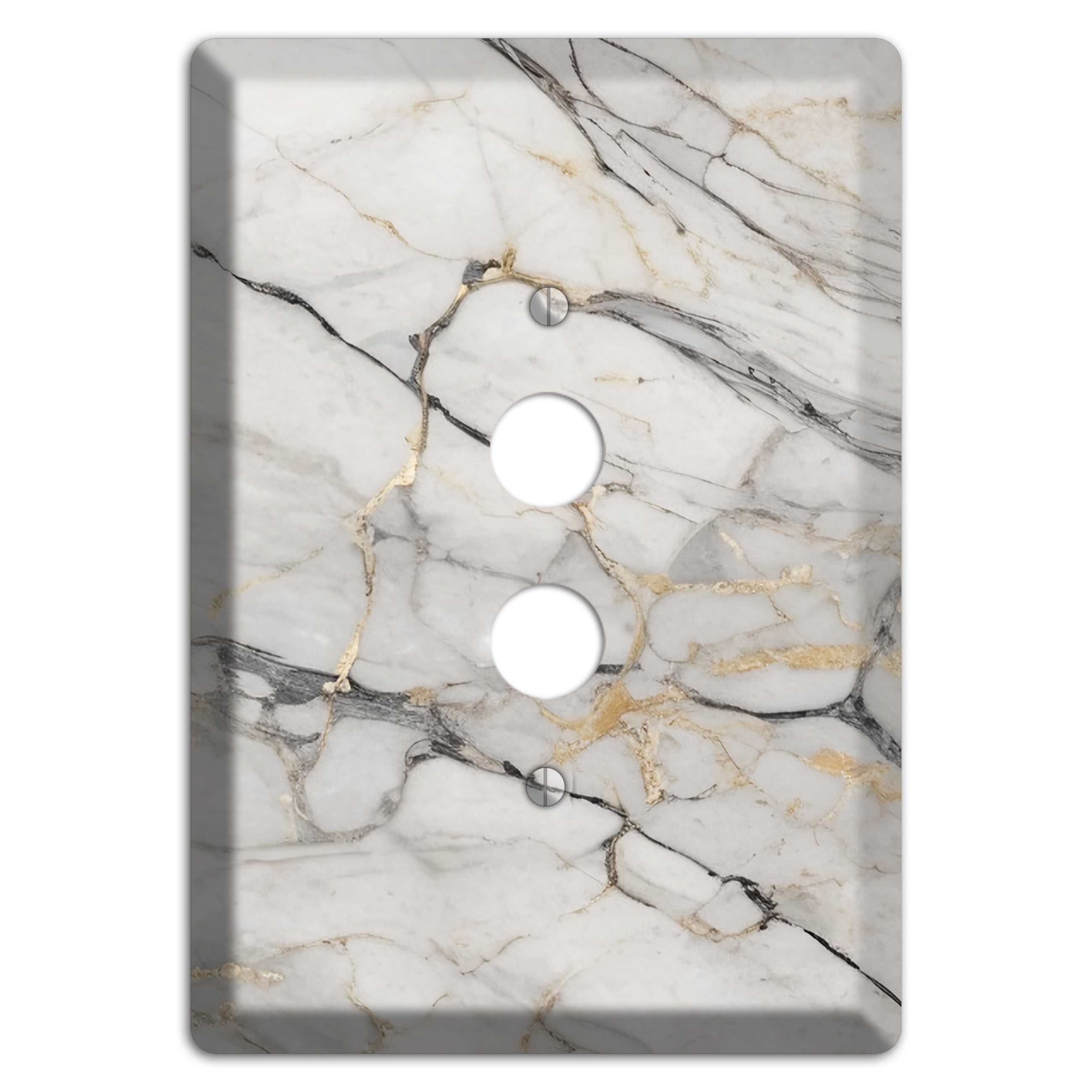 Roman Coffee Marble 1 Pushbutton Wallplate