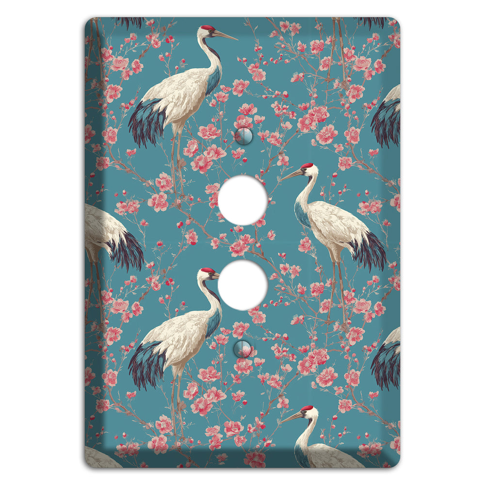Azure Blossom Vigil 1 Pushbutton Wallplate