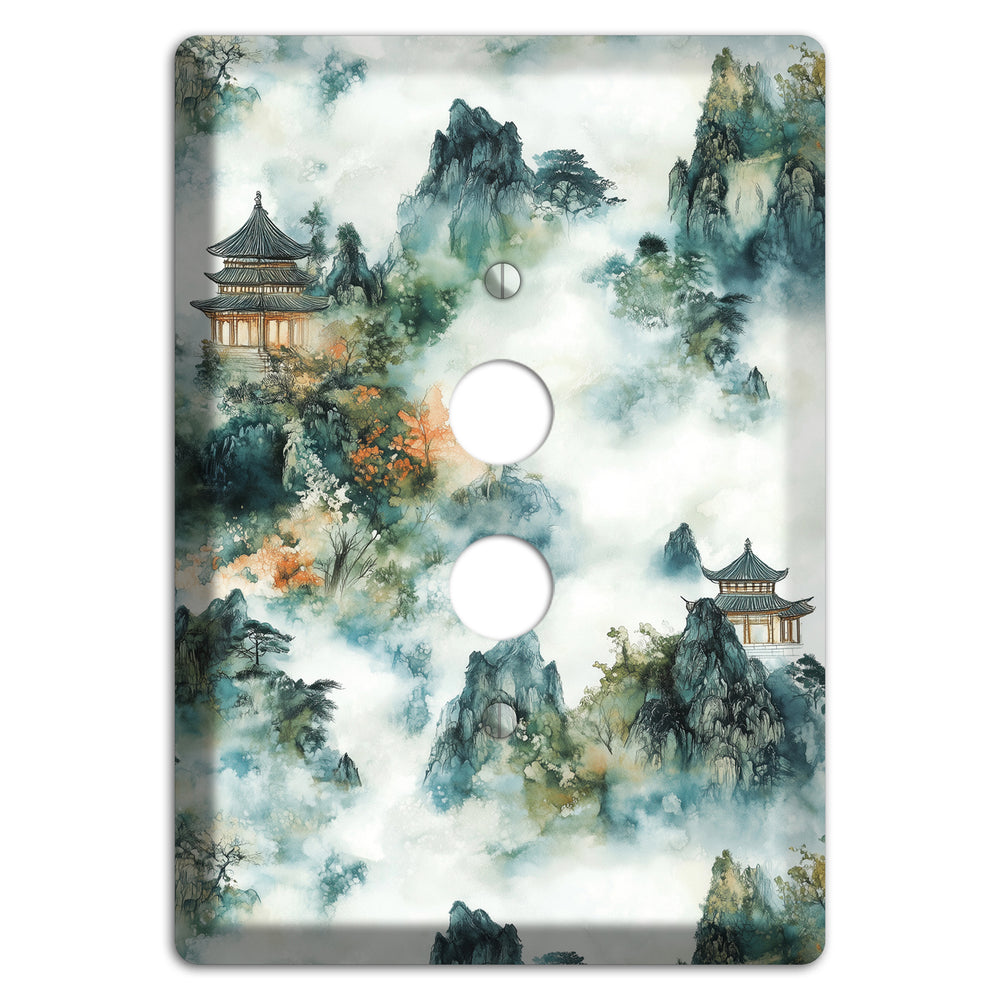 Pavilions in the Mist 1 Pushbutton Wallplate
