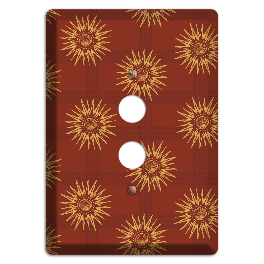 Russet Sun Plaid 1 Pushbutton Wallplate
