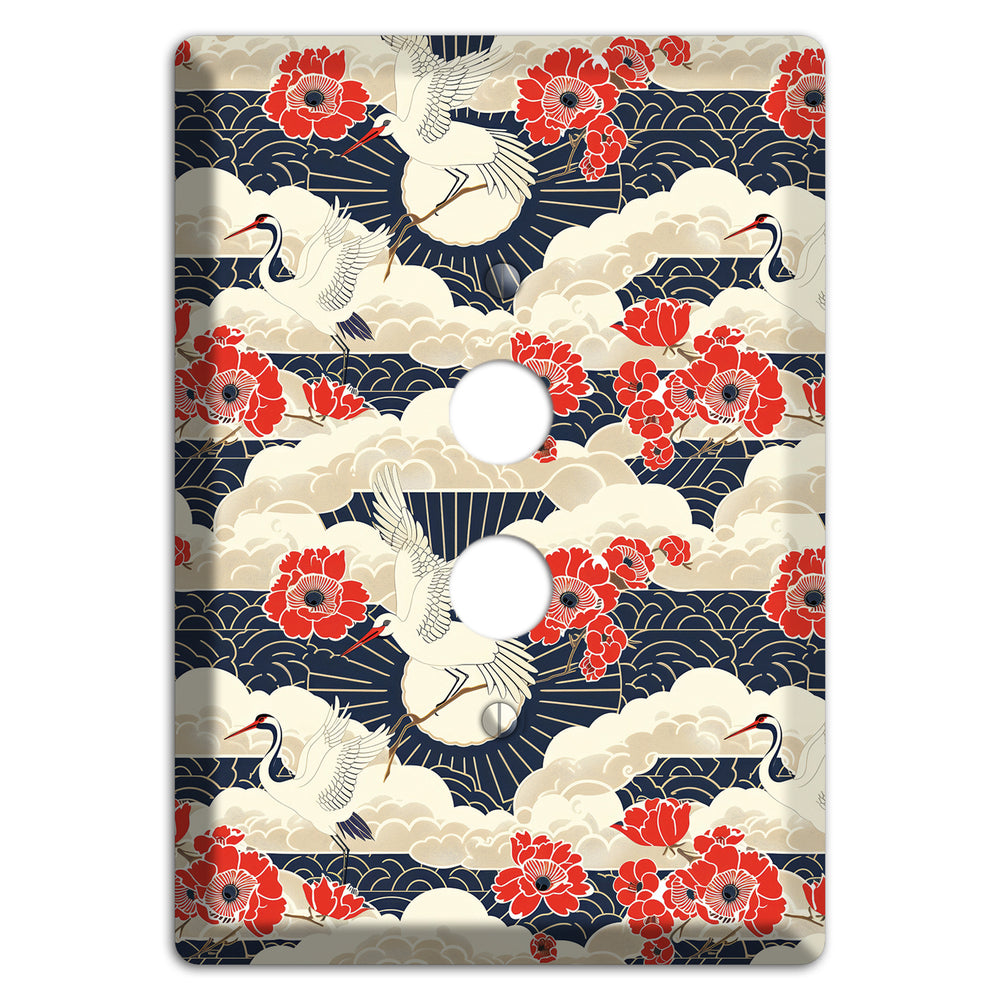 Crimson Peony Ascent 1 Pushbutton Wallplate