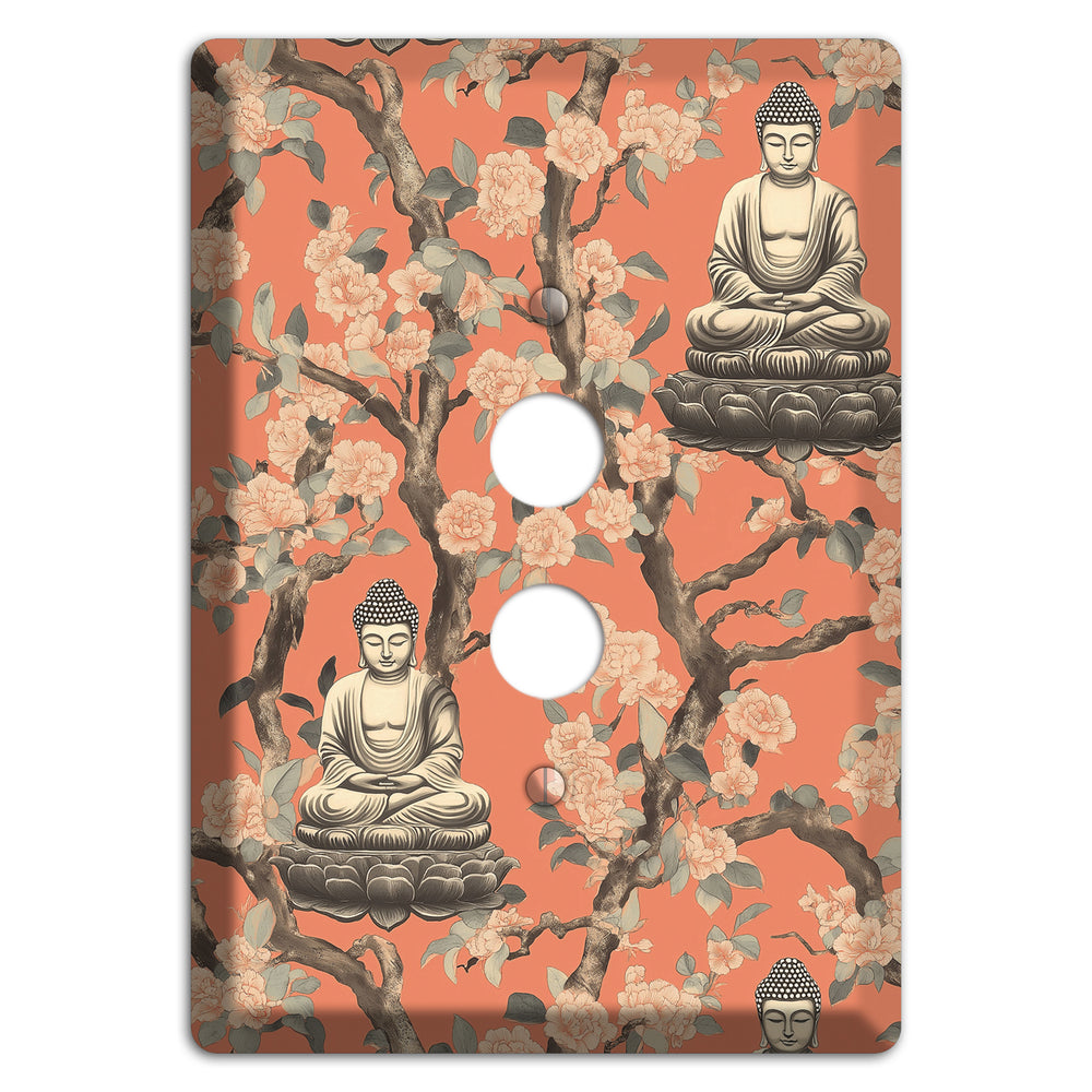 Lotus & Bough 1 Pushbutton Wallplate