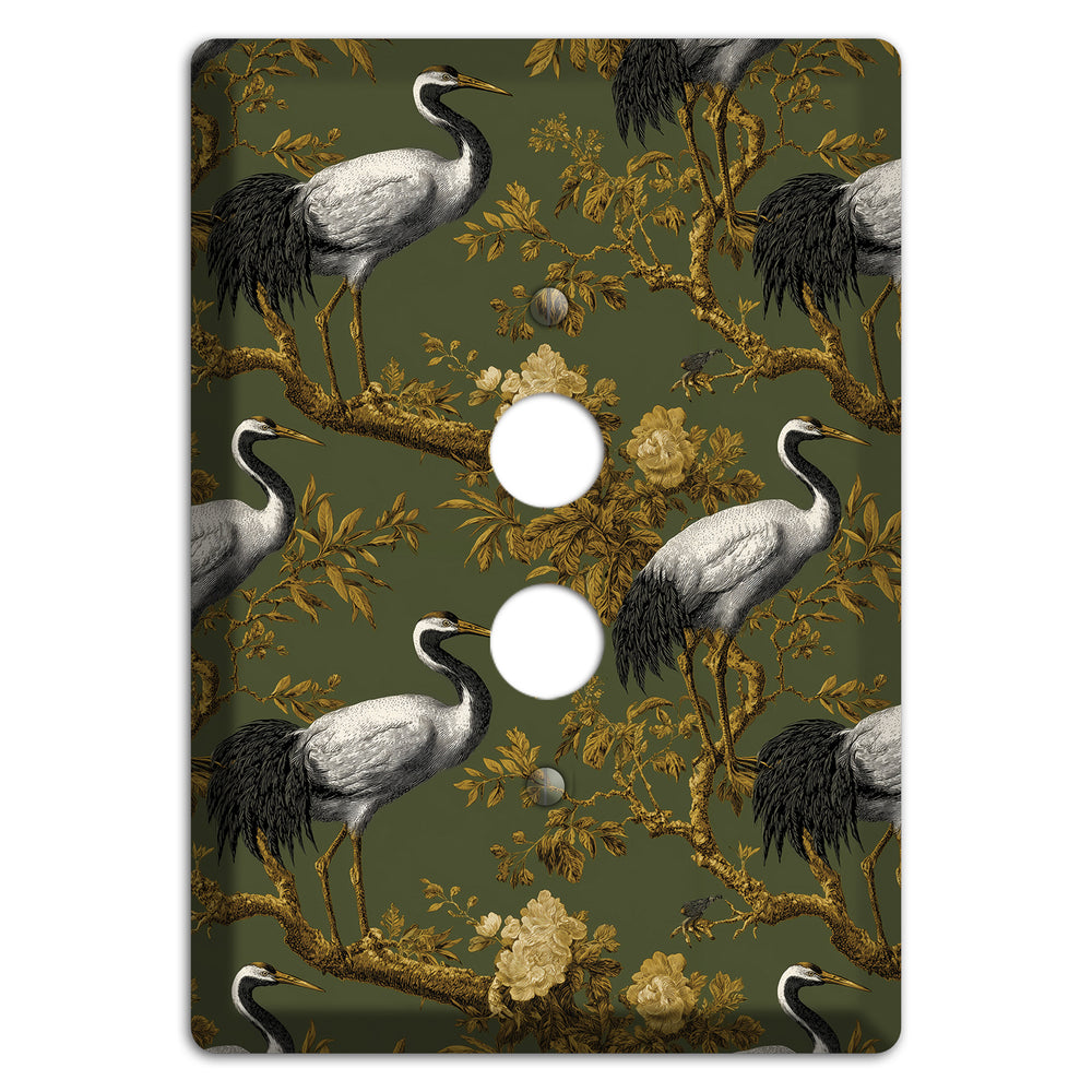 Olive Toile Sanctuary 1 Pushbutton Wallplate
