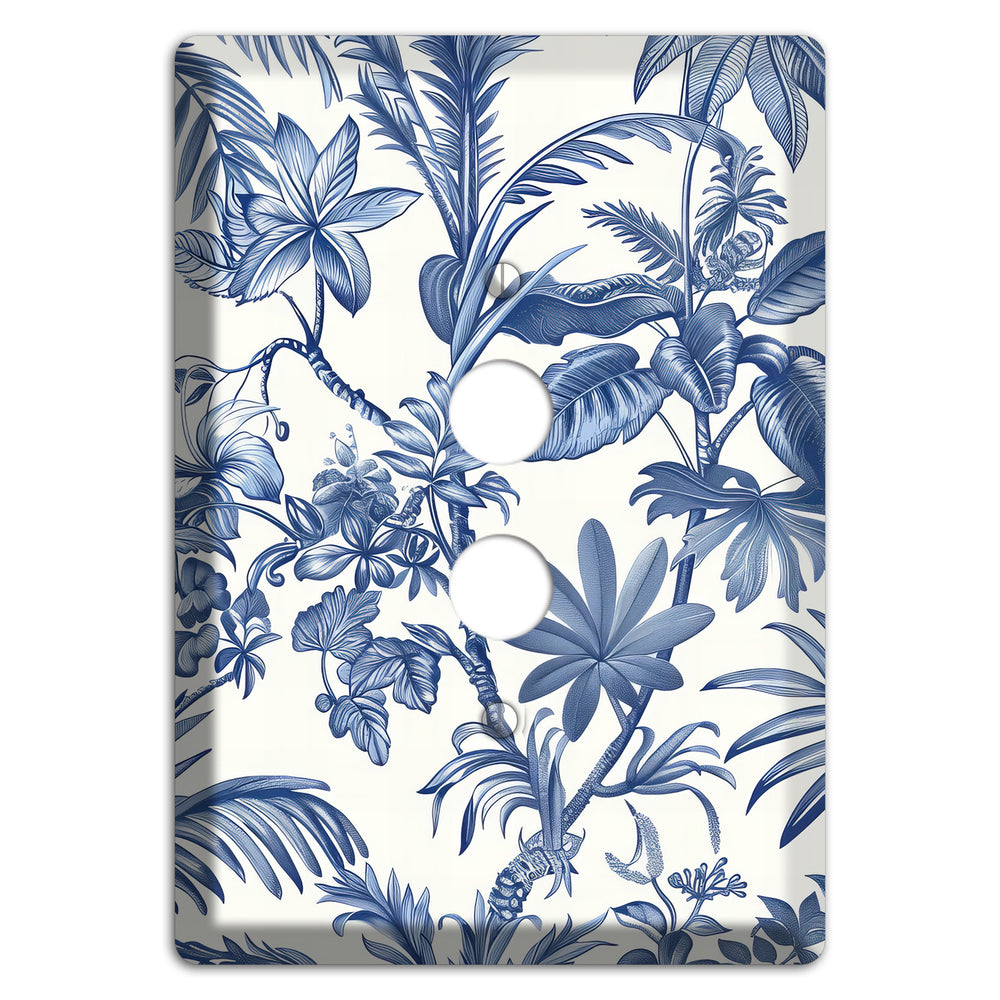 Tropic Indigo Reverie 1 Pushbutton Wallplate