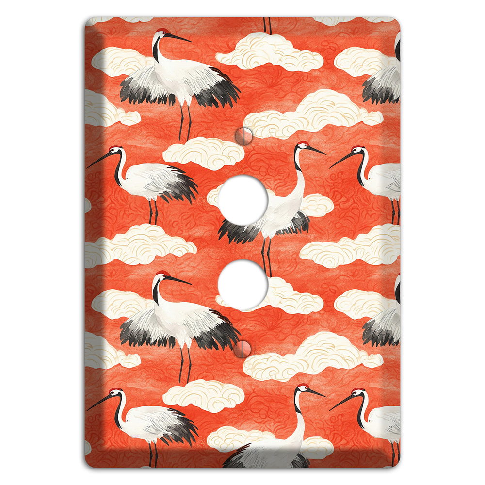 Vermillion Cloud Ceremony 1 Pushbutton Wallplate