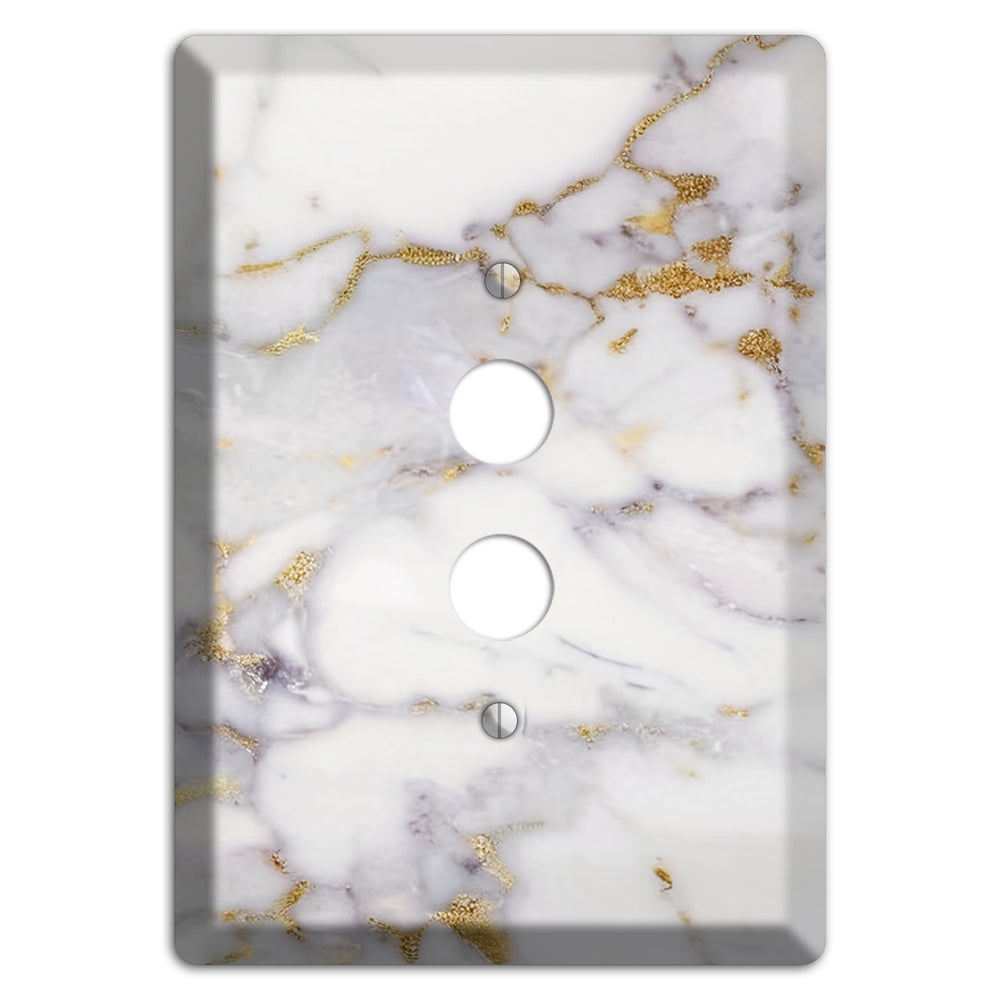 Metallic Bronze Marble 1 Pushbutton Wallplate