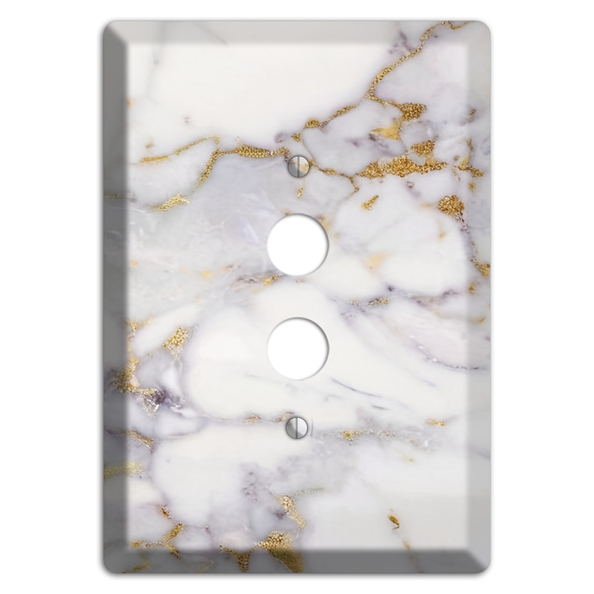 Metallic Bronze Marble 1 Pushbutton Wallplate