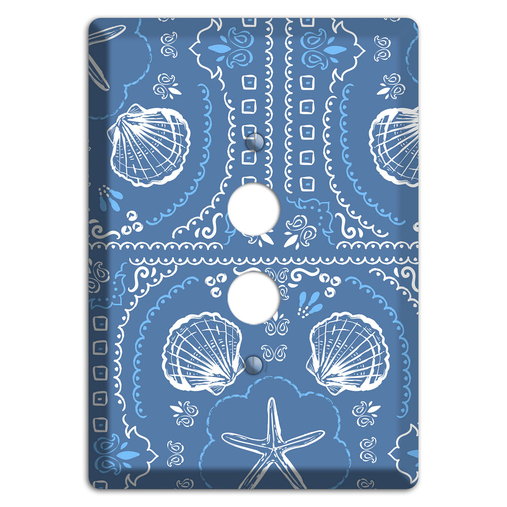 Cerulean Bandana Shore 1 Pushbutton Wallplate