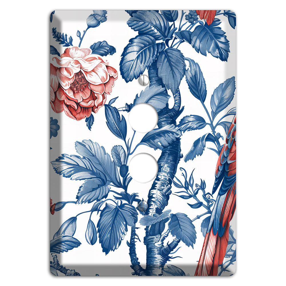 Scarlet in Bloom 1 Pushbutton Wallplate