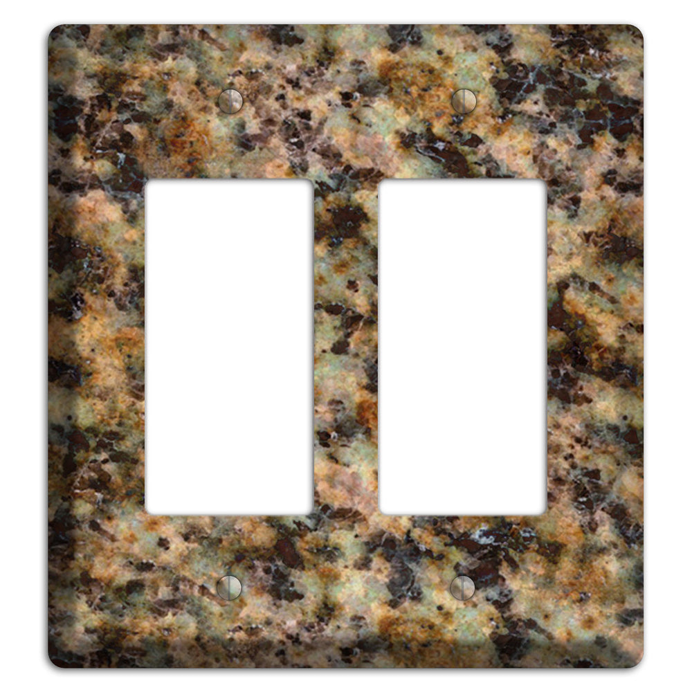 Verde Butterfly Granite 2 Rocker Wallplate