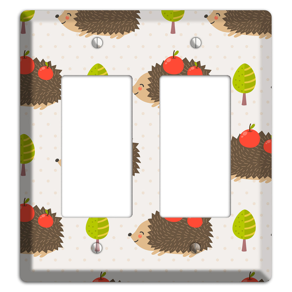 Hedgehog Harvest 2 Rocker Wallplate