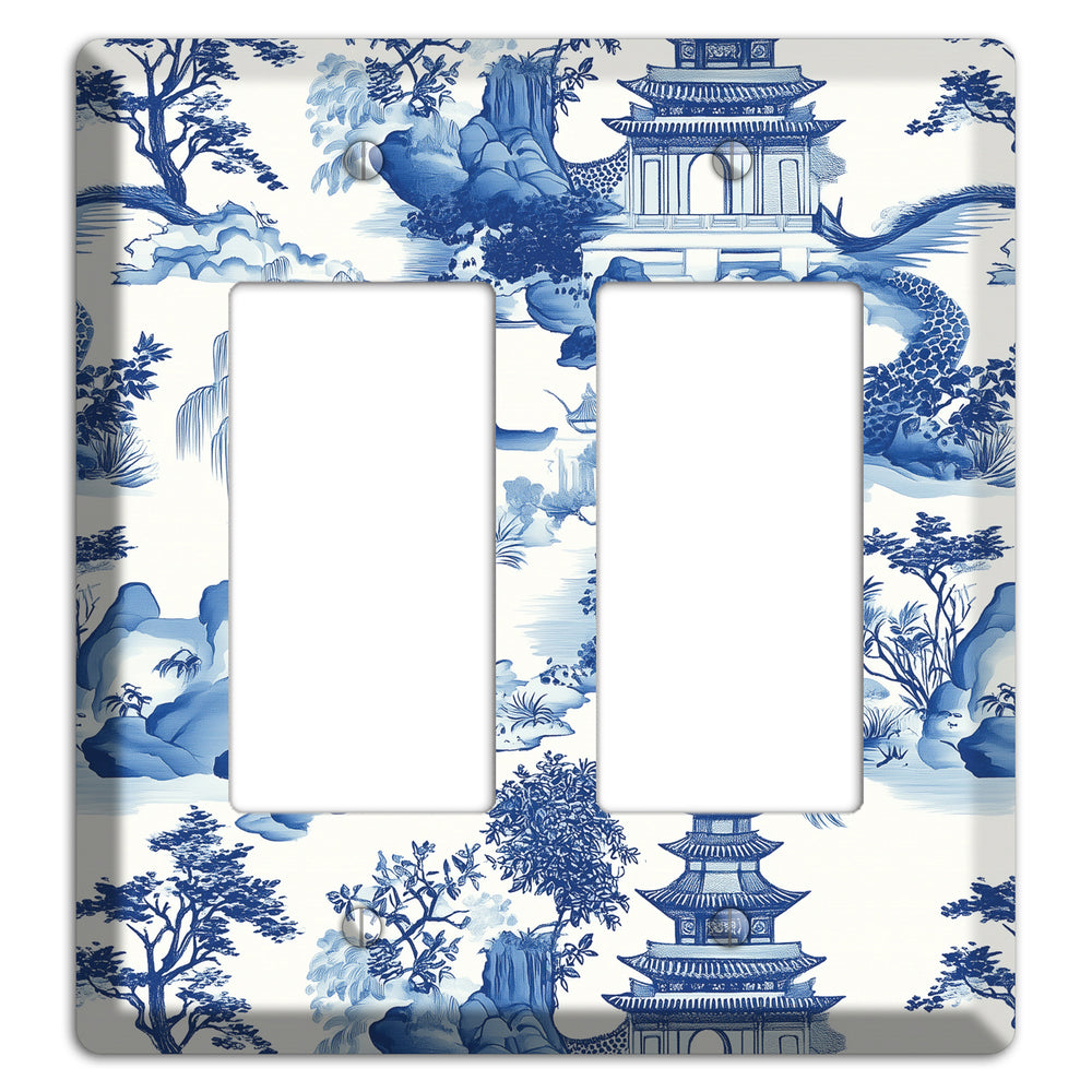 Willow & Pagoda 2 Rocker Wallplate