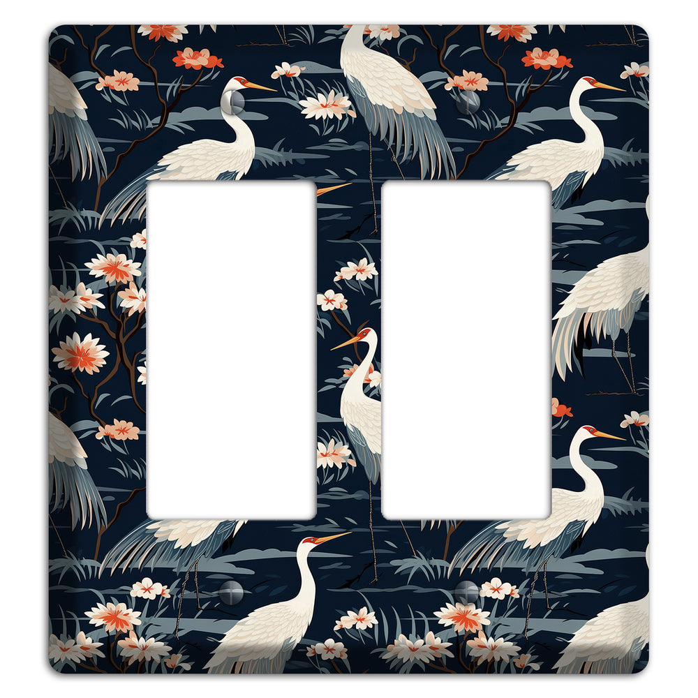 Navy Heron Nocturne 2 Rocker Wallplate