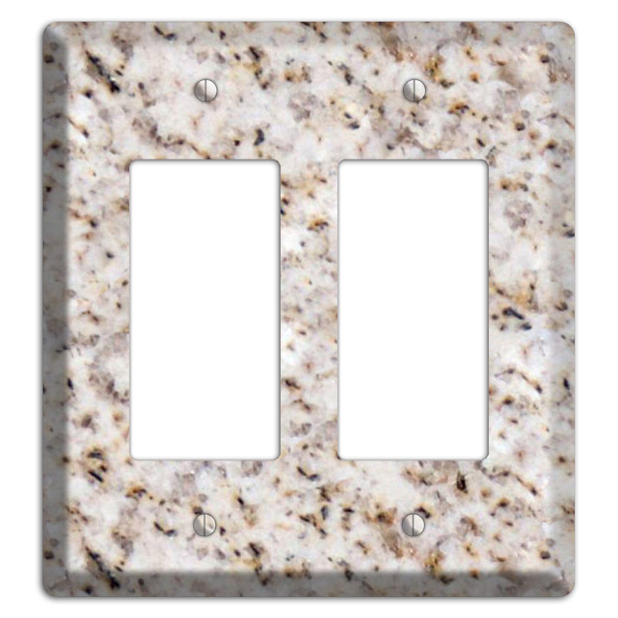 Luna Pearl Granite 2 Rocker Wallplate