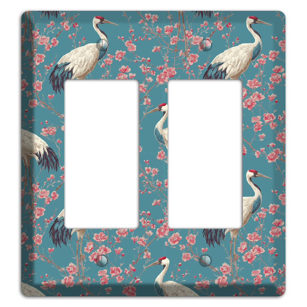Azure Blossom Vigil 2 Rocker Wallplate
