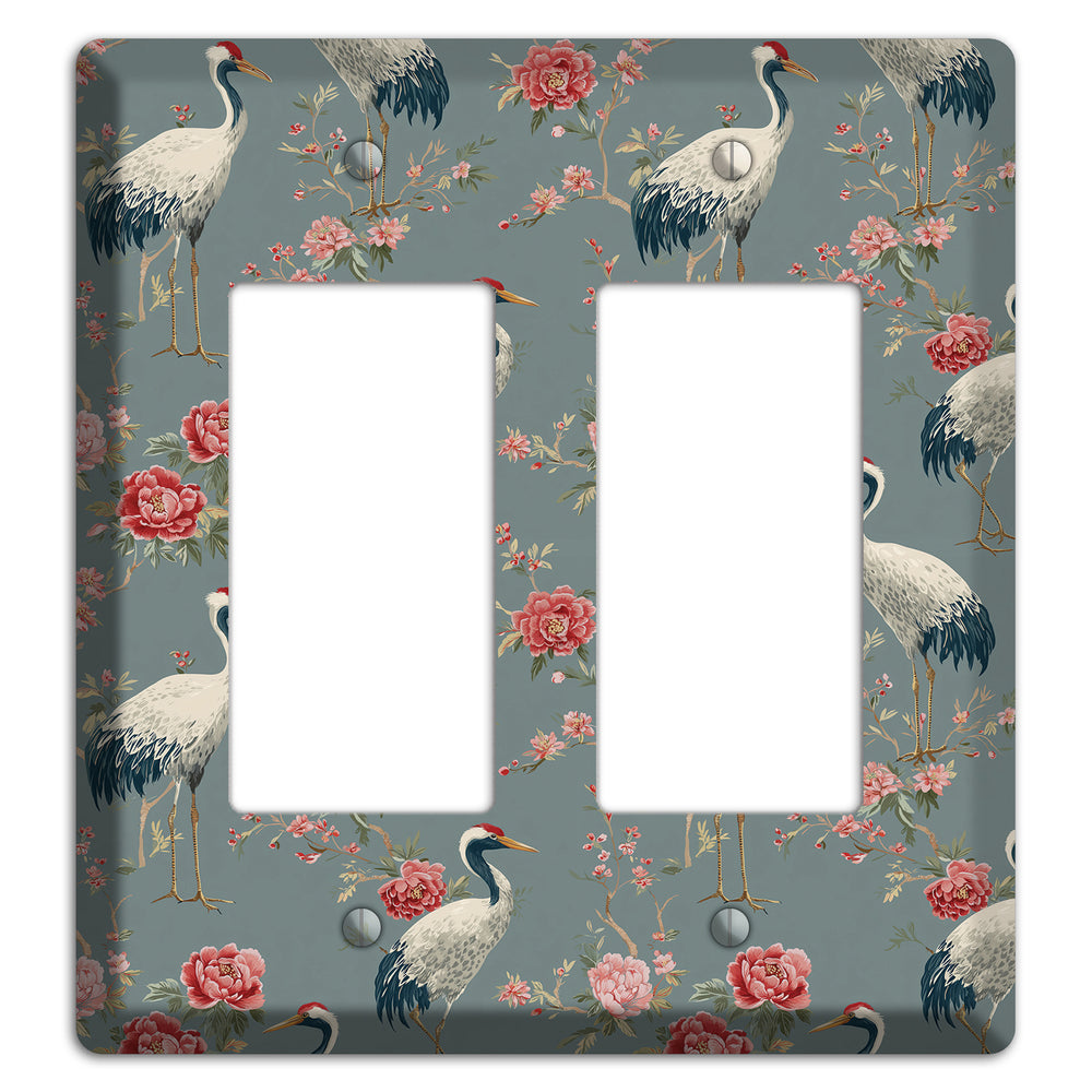 Slate Peony Vigil 2 Rocker Wallplate
