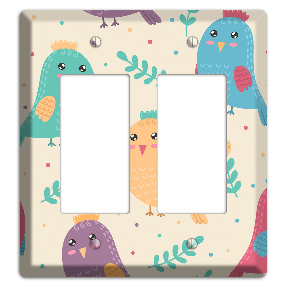 Jungle Giggles (Light) 2 Rocker Wallplate