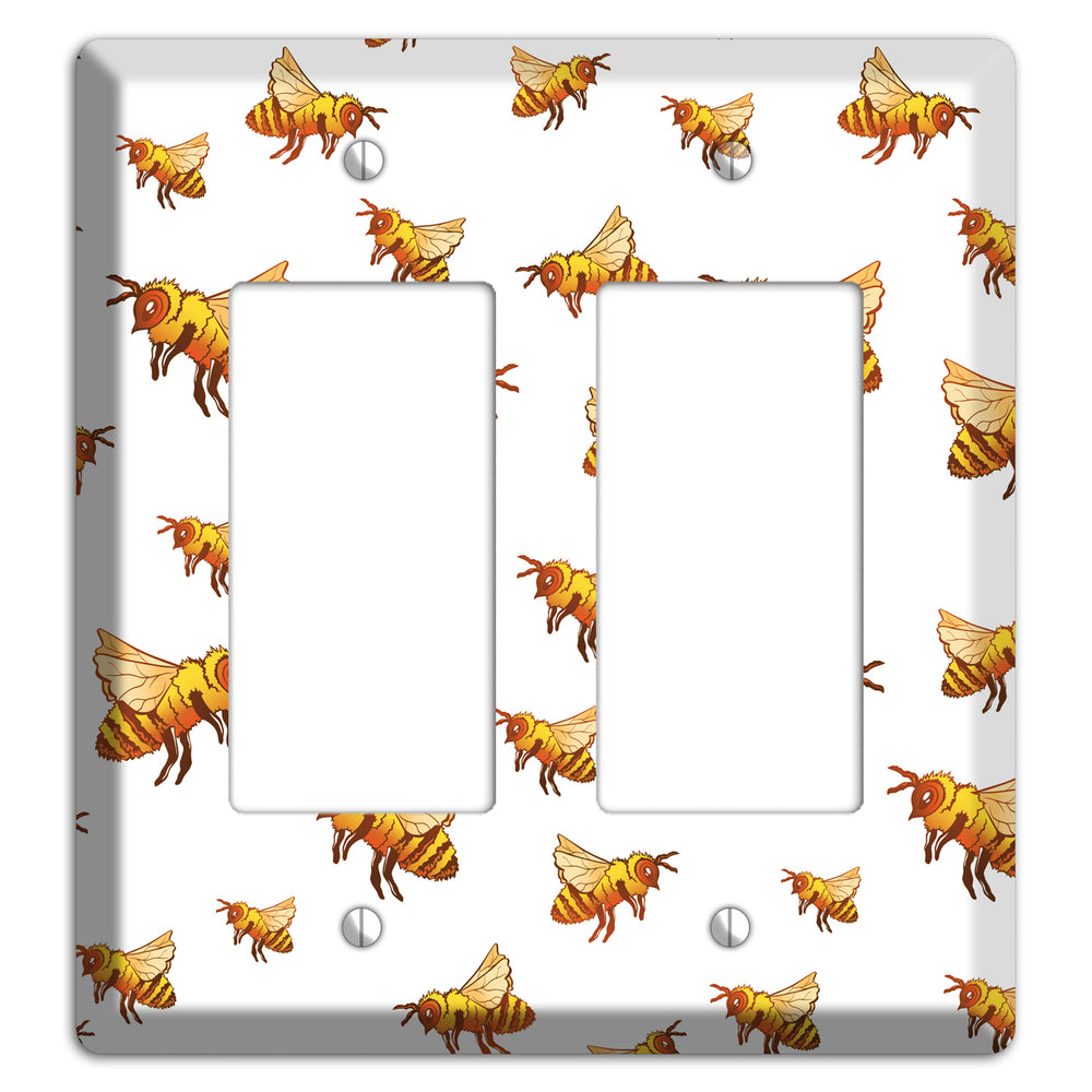 Golden Swarm Dance 2 Rocker Wallplate