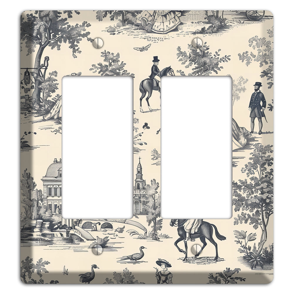 Country Estate Promenade 2 Rocker Wallplate
