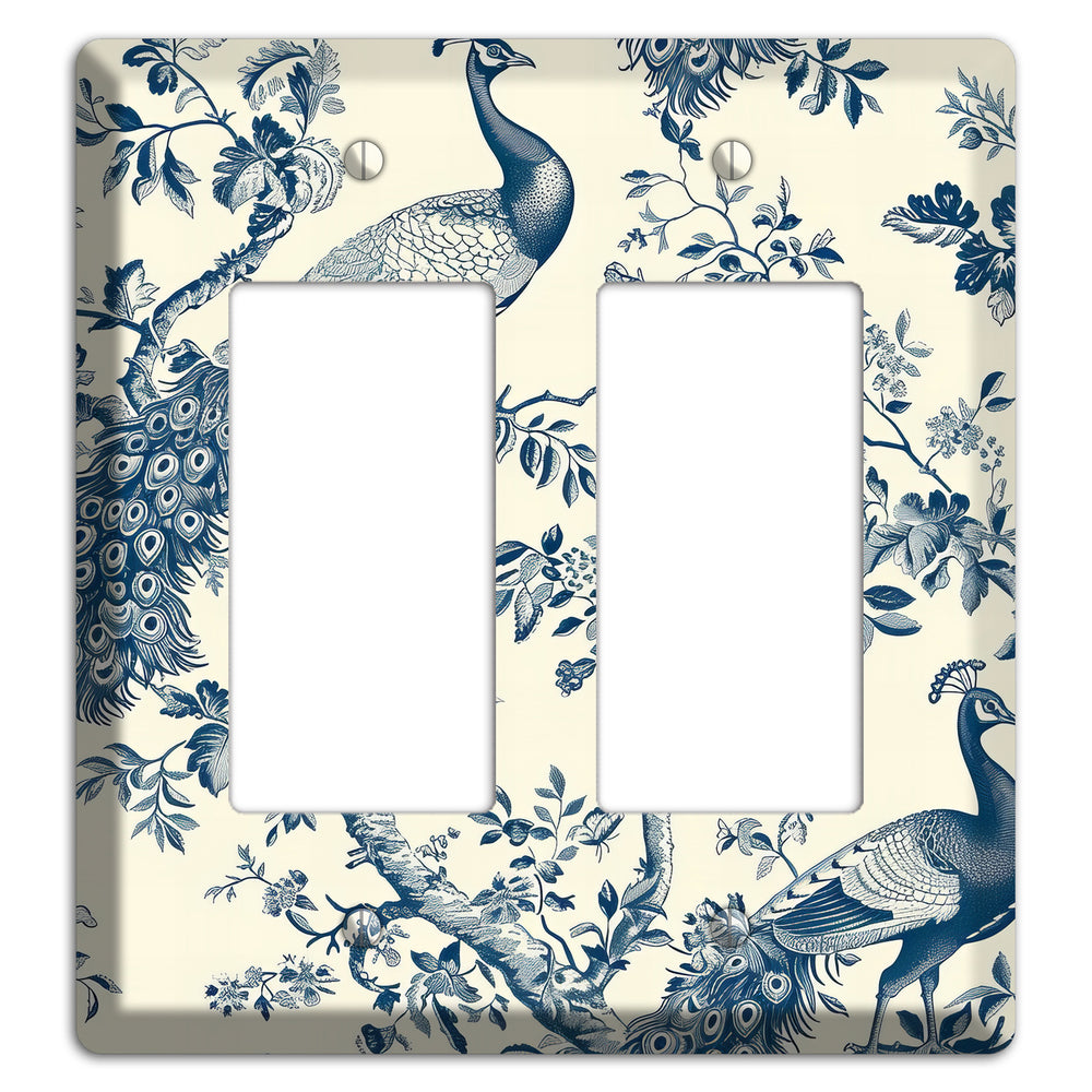 Peacock Court 2 Rocker Wallplate
