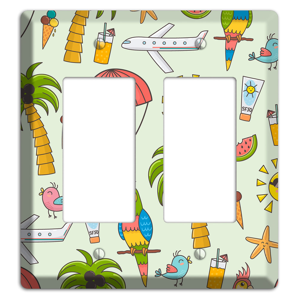 Tropical Vacation 2 Rocker Wallplate