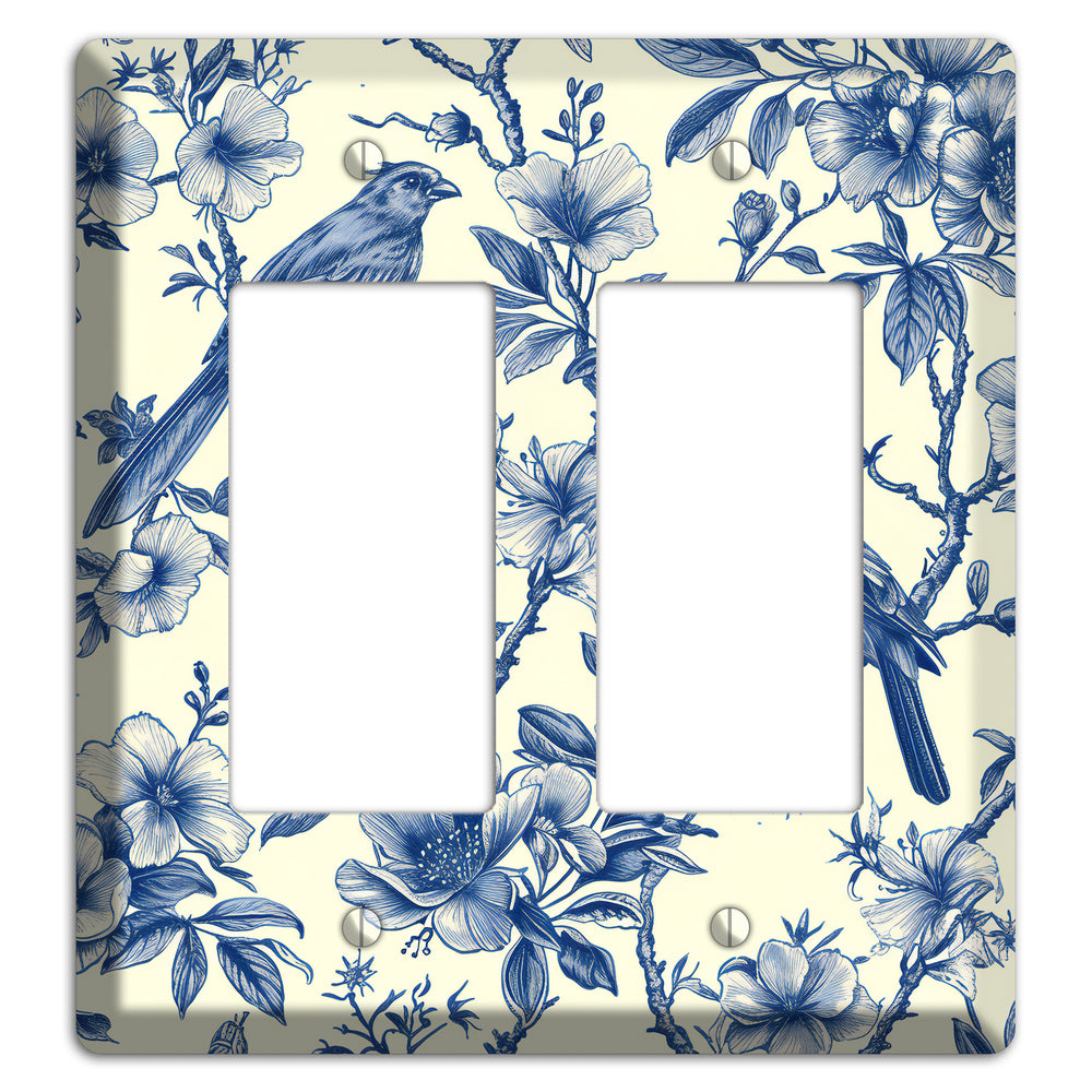 Porcelain Garden Song 2 Rocker Wallplate