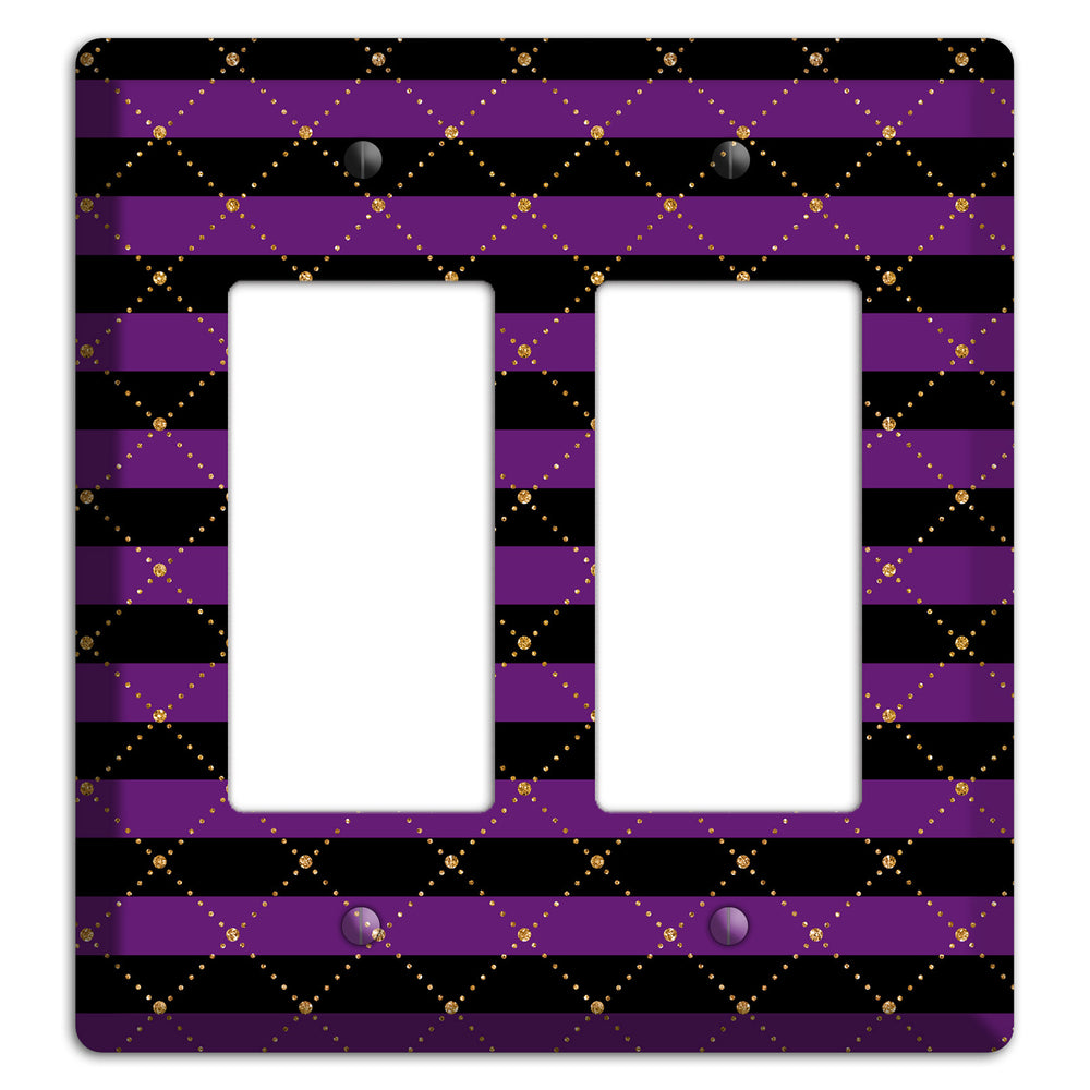 Striped Harlequin Glow 2 Rocker Wallplate