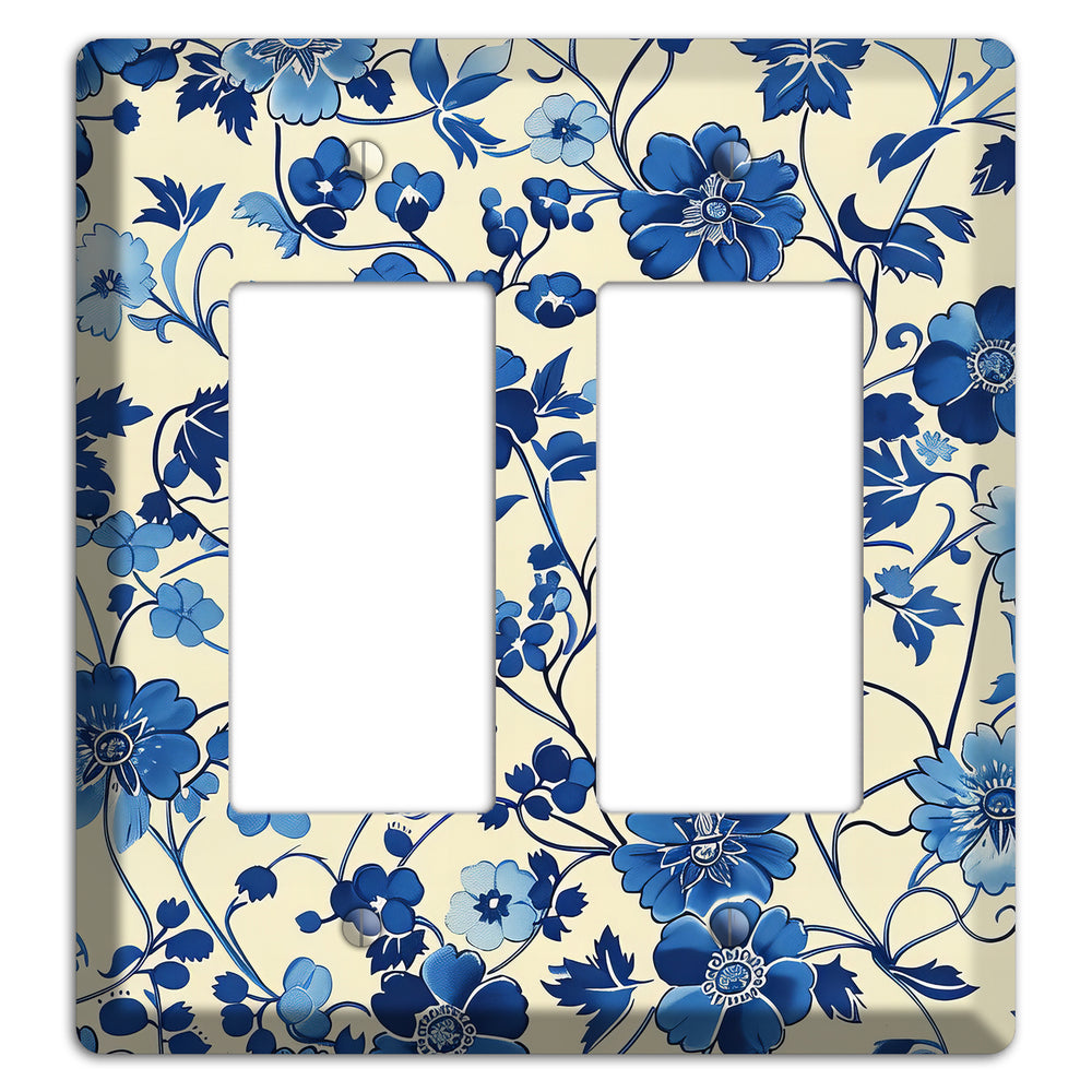 Porcelain Garden Riot 2 Rocker Wallplate