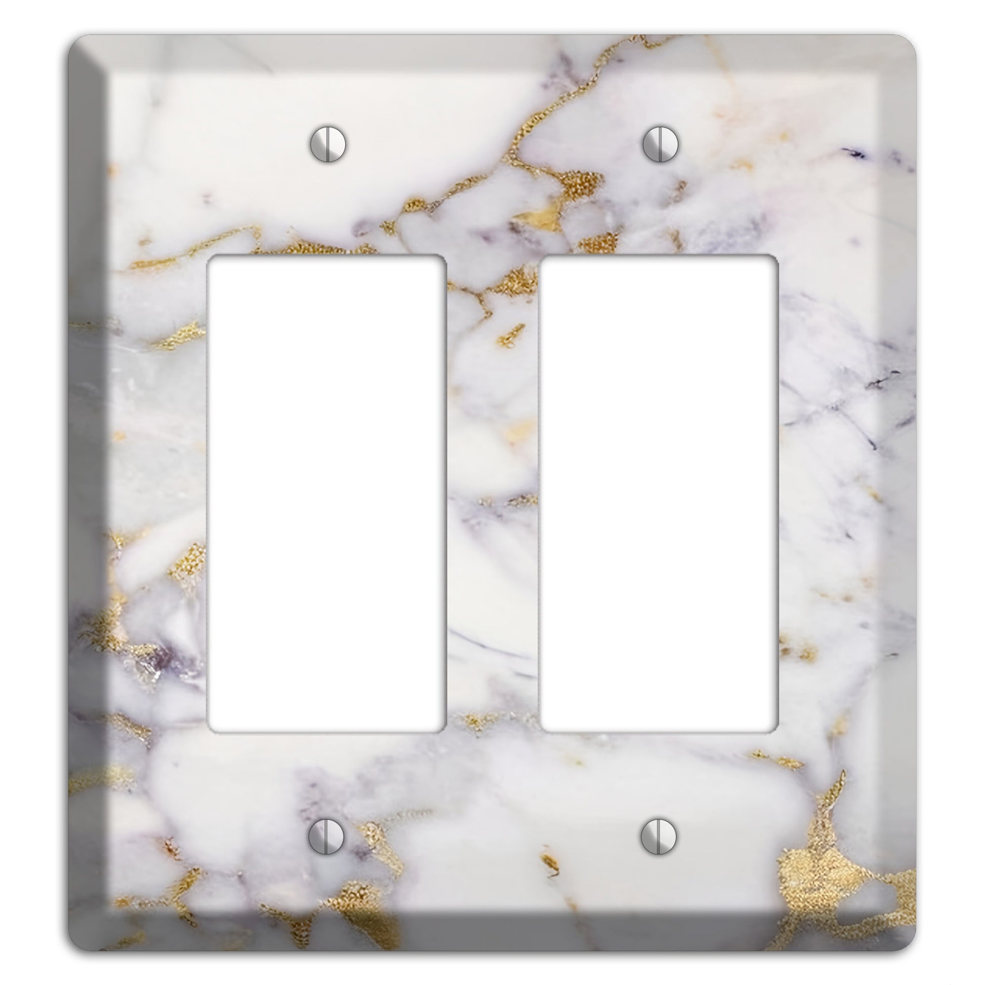 Metallic Bronze Marble 2 Rocker Wallplate