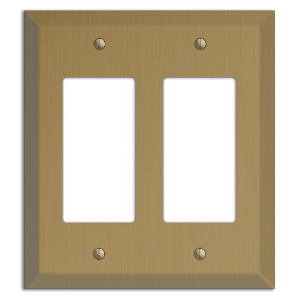 Tower Gold Hand Rubbed Double Rocker Cover Plate