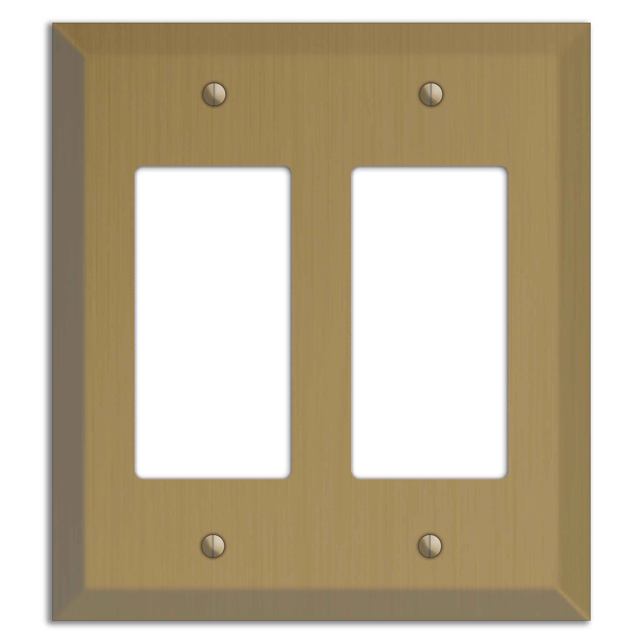 Tower Gold Hand Rubbed Double Rocker Cover Plate