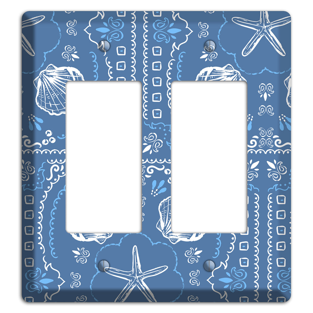 Cerulean Bandana Shore 2 Rocker Wallplate