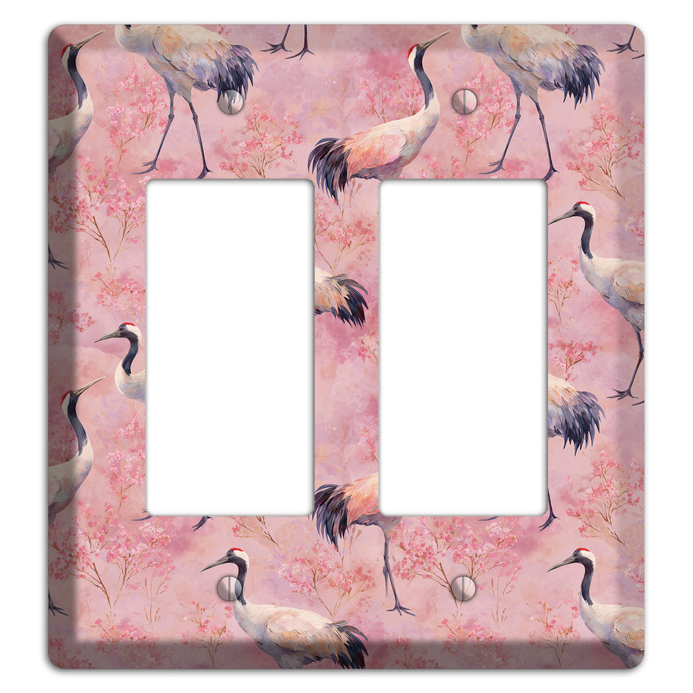 Blush Crane Reverie 2 Rocker Wallplate