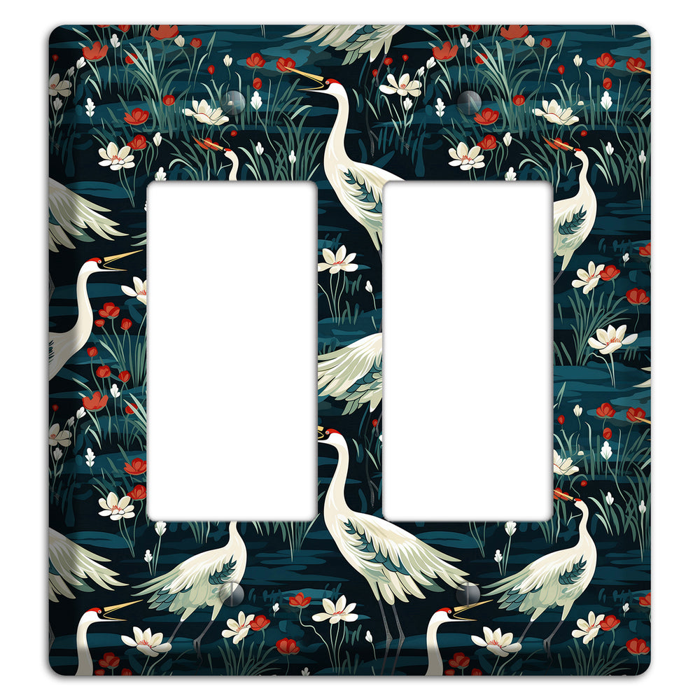 Midnight Lotus Marsh 2 Rocker Wallplate