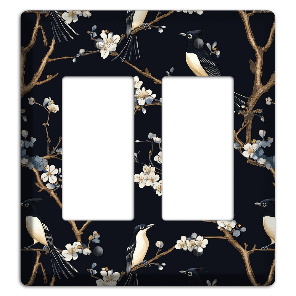 Plum Blossom Vigil 2 Rocker Wallplate