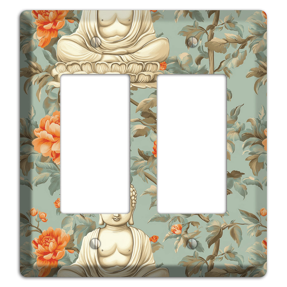 Lotus & Peony 2 Rocker Wallplate