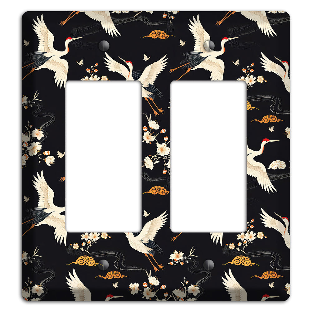 Obsidian Crane Nocturne 2 Rocker Wallplate