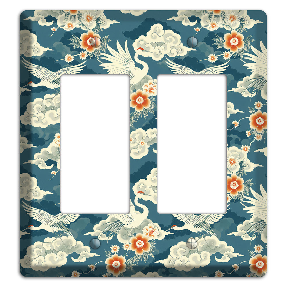 Teal Crane Ascendant 2 Rocker Wallplate