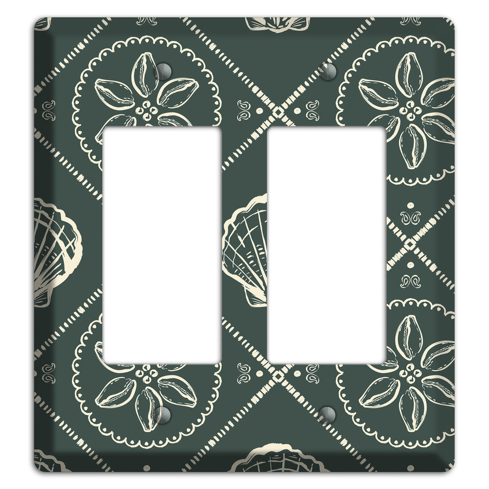 Slate Cowrie Medallion 2 Rocker Wallplate