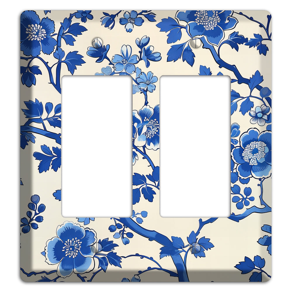 Porcelain Garden Bloom 2 Rocker Wallplate