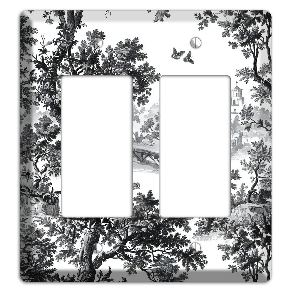 Woodland Chapel Mist 2 Rocker Wallplate