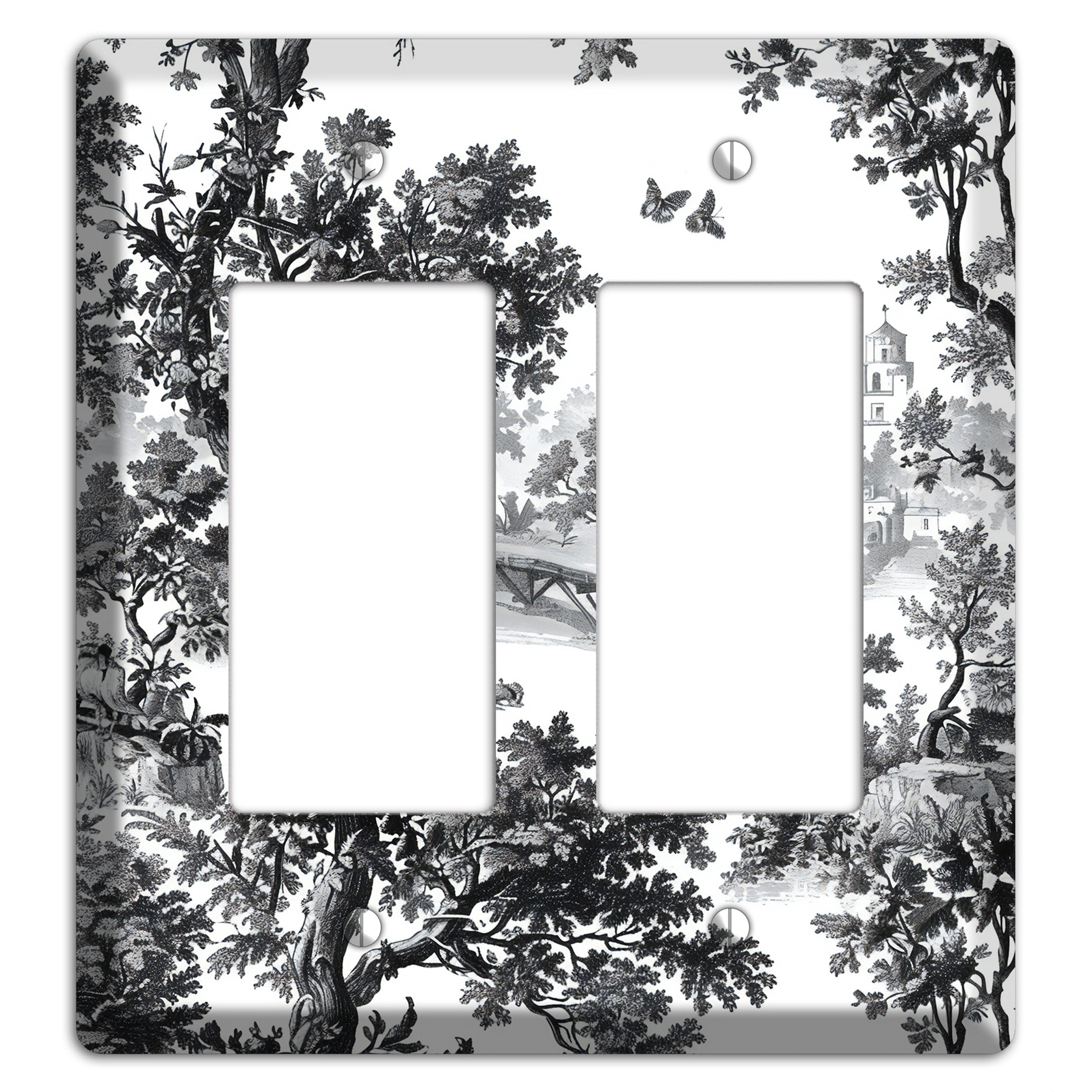Woodland Chapel Mist 2 Rocker Wallplate