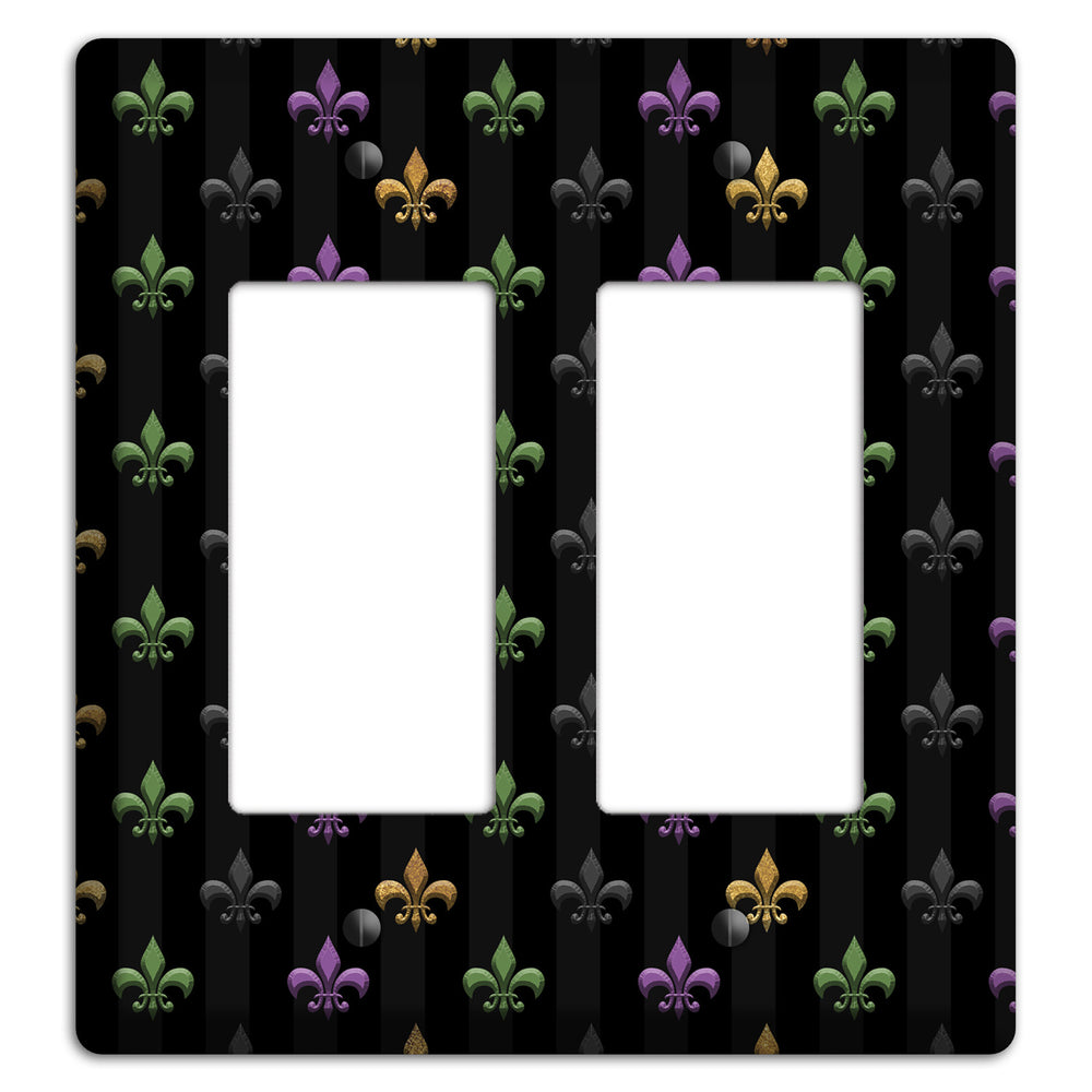 Midnight Fleur 2 Rocker Wallplate