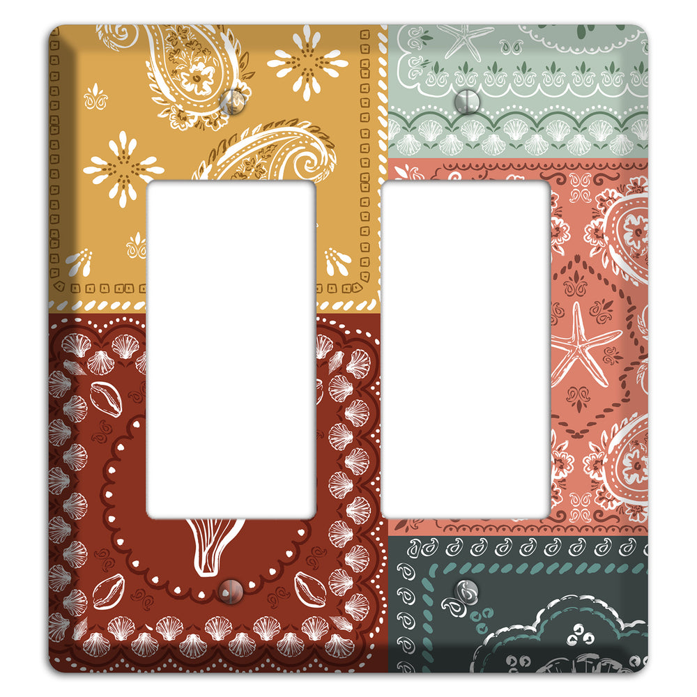 Patchwork Shore Reverie 2 Rocker Wallplate