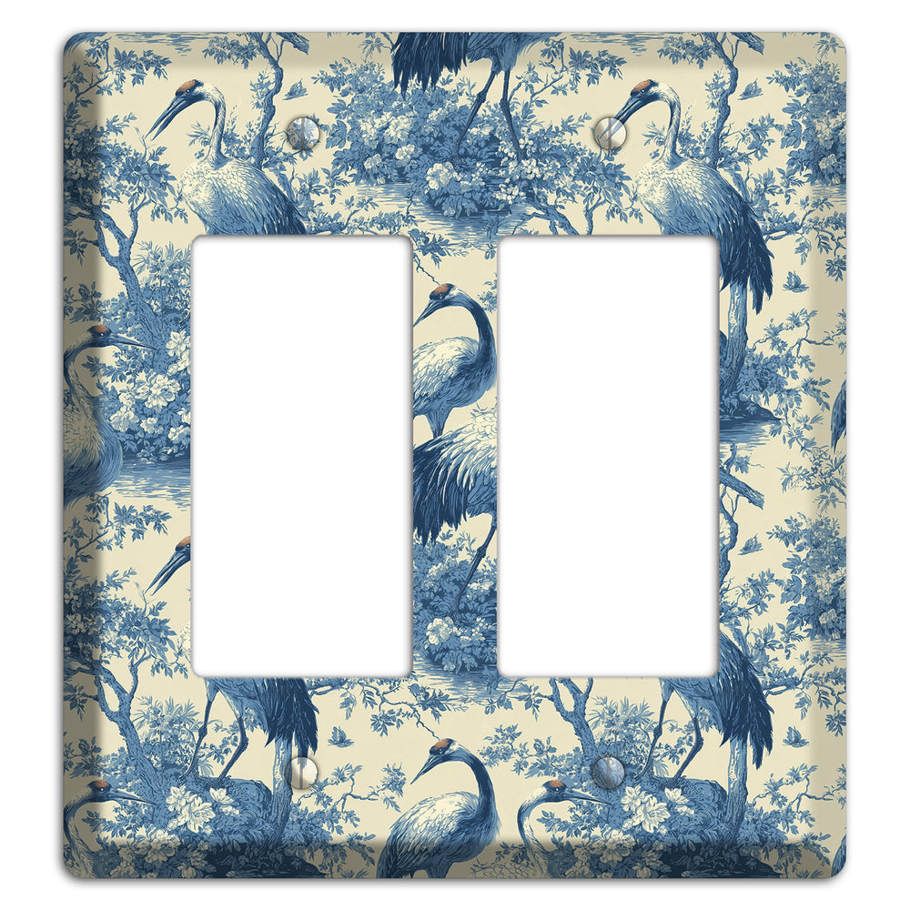 Cobalt Toile Vigil 2 Rocker Wallplate