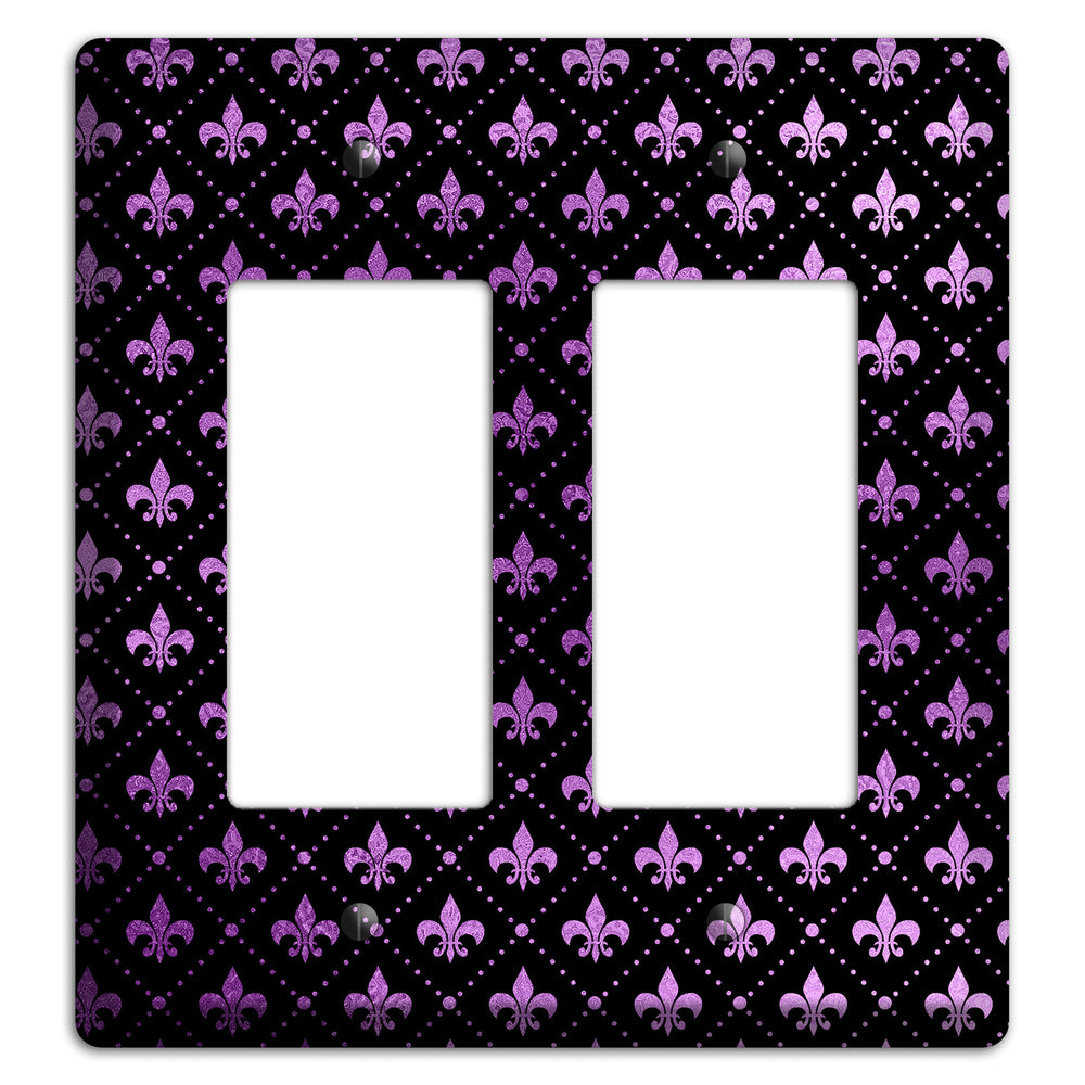 Royal Lilac Grid 2 Rocker Wallplate
