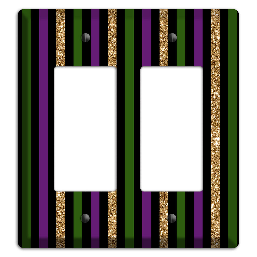 Carnival Stripes: Noir 2 Rocker Wallplate